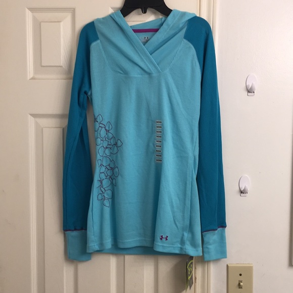 Under Armour Waffle Hoodie women’s Top RARE - Picture 3 of 8